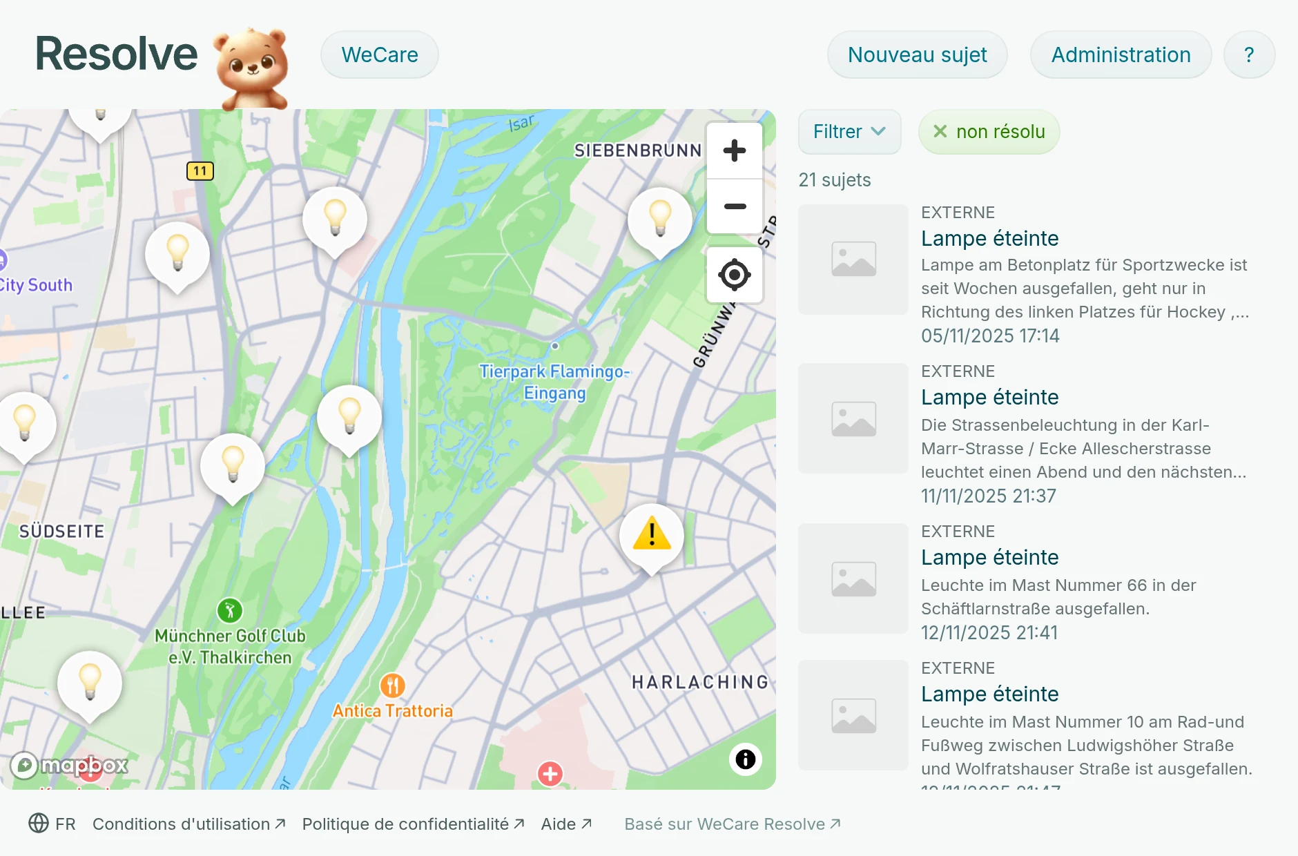 Image du produit avec carte ouverte